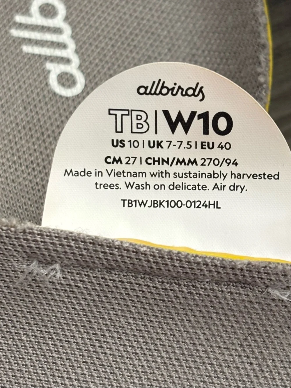 Allbirds Women's Tree Breezers Black Knit Ballet Flats, US Size 10, GUC